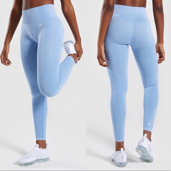 Gymshark Pants - Vital seamless blue marl leggings